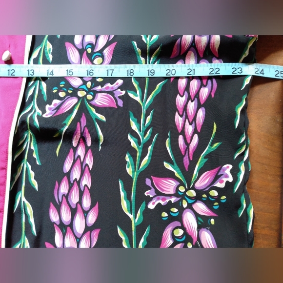 Bob Mackie Silk Tropical Print Twinset - Picture 11 of 12